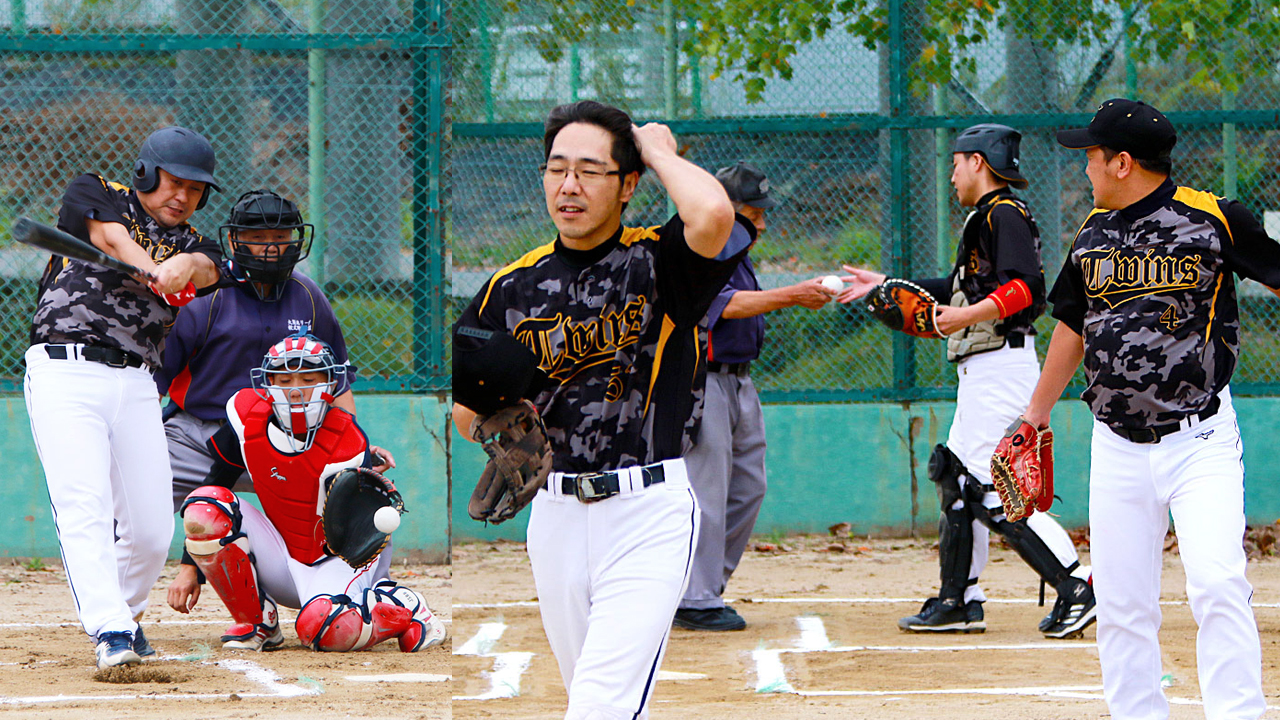 草野球写真・Twins・ツインズ・第36回総当たり戦・大阪北リーグ野球大会