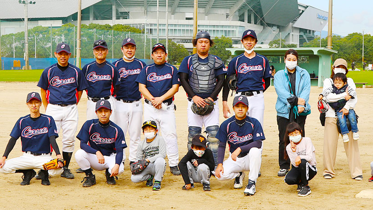 草野球写真・コルセット・CORSETS・第84回大阪北リーグ野球大会