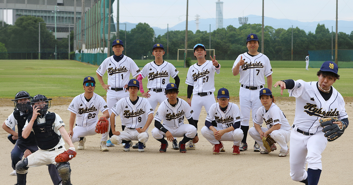 草野球写真・ＨＹＲＩＤＳ.ﾊｲﾌﾞﾘｯﾂ・大阪北リーグ野球大会　
