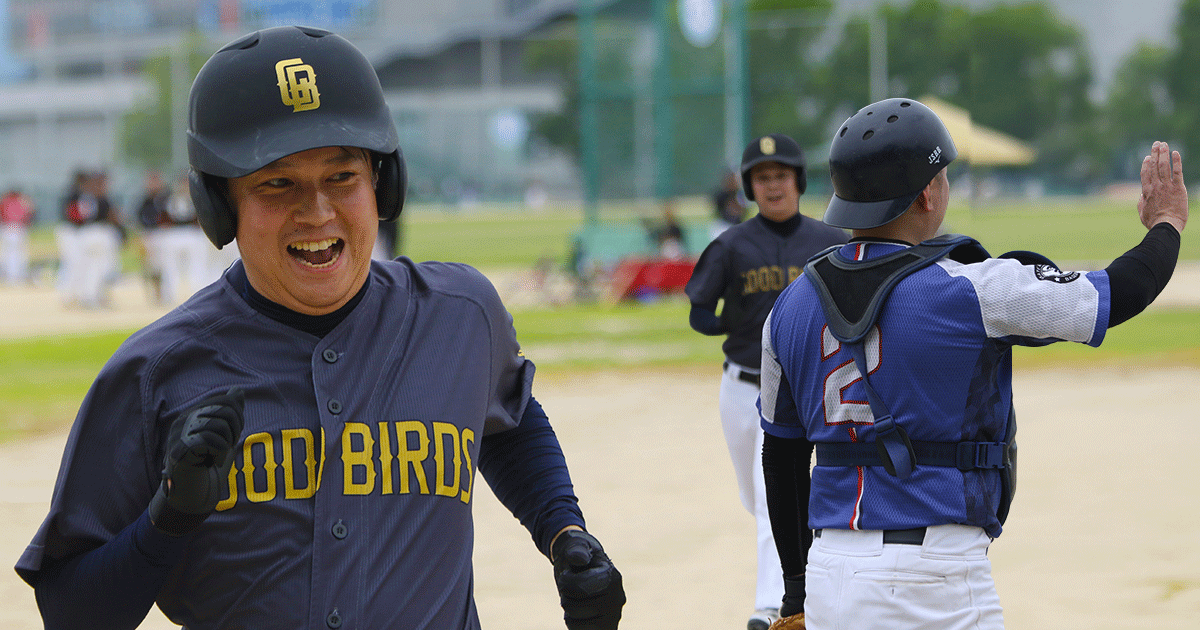 草野球写真・GOOD BIRDS.グッドバーズ.大阪北リーグ野球大会