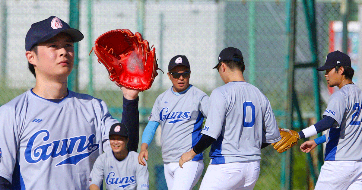 草野球写真・GUNS.ガンズ・大阪北リーグ野球大会・2026.09.13